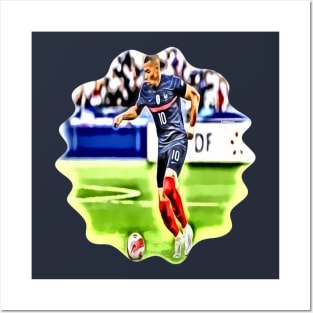 Kylian Mbappe Champion World 2022 Posters and Art